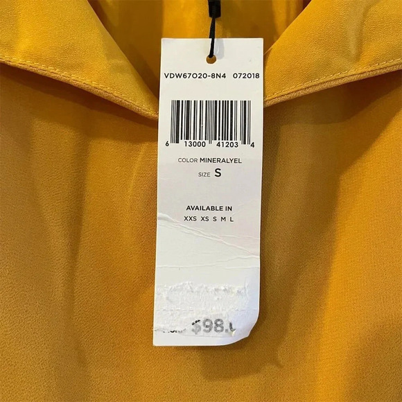 BCBGeneration Women's Cold Shoulder Dress Yellow Size S - Picture 2 of 8